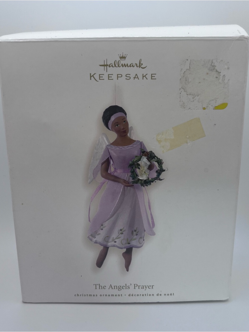 Hallmark Lavender Angel with Wreath Keepsake Ornament